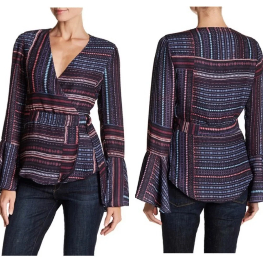 Parker Wrap Tolomei Front Blouse - Picture 1 of 9